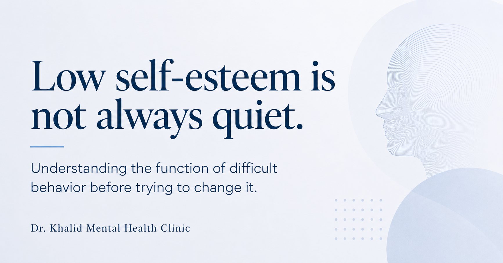Low self-esteem is not always quiet
